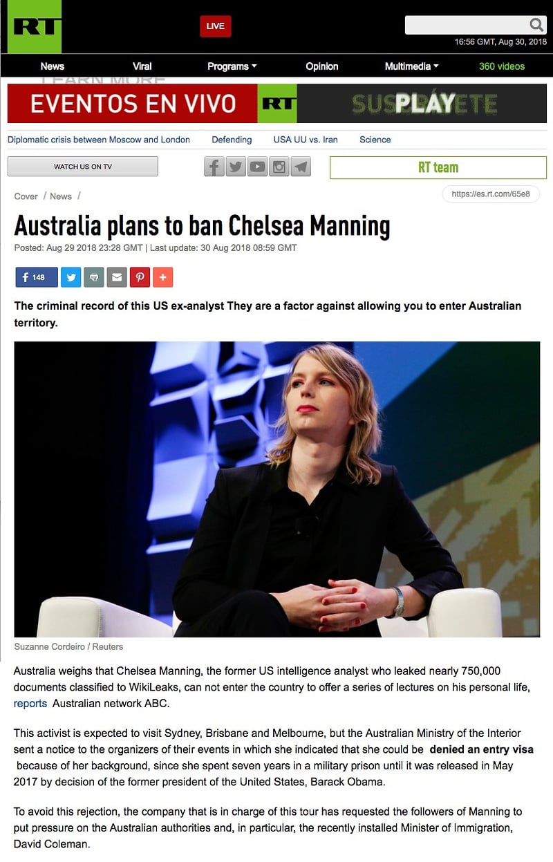 Chelsea Manning, Aug 30, 2018 - Suzanne Cordeiro Photography