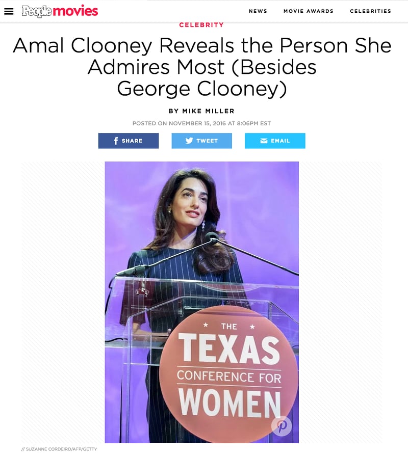 Amal Clooney - Suzanne Cordeiro Photography