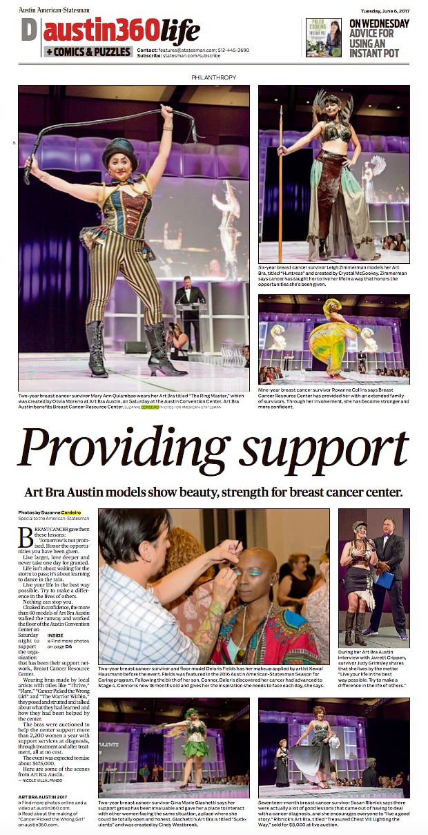 Art Bra Austin photo story, Austin American-Statesman - Suzanne Cordeiro Photography